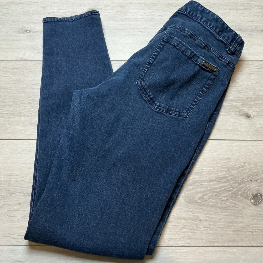 Michael Kors Straight Leg Jeans Women 10 Dark Wash Blue PreLoved